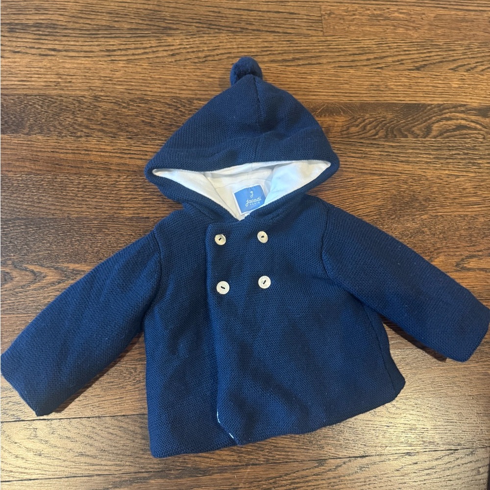 Jacadi Double-Breasted Baby Wool Coat